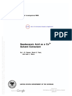 USBM RI8826 Penner 1983(Neodecanoic Acid as a Co(III) Solvent Extractant)