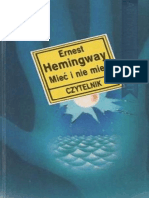 08 Ernest Hemingway - Mieć I Nie Mieć