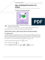 Thermodynamique Statistique - Extension À La Mécanique Quantique PDF