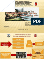 Conducta Etica y Legal en La Aplicacion de La Ley