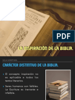 La Inspiración de La Biblia.