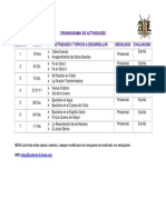 Cronograma de Actividades I Bimestre PDF