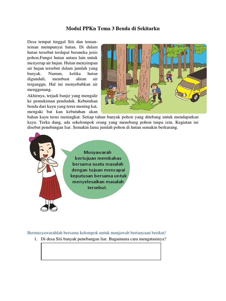 Modul Tema 3 | PDF | Seni & Disiplin Bahasa
