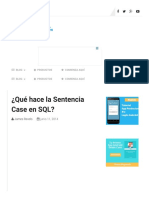 ¿Qué Hace La Sentencia Case en SQL?