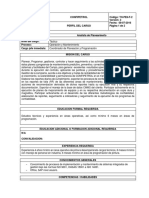 TH-PE6-F-2 Perfil del cargo Analista-Auxiliar de Planeamiento y programación de Mantenimiento.docx