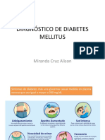 Diagnóstico de Diabetes Mellitus