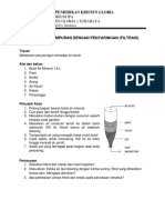 Filtrasi Air Keruh