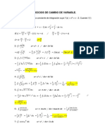 EJERCICIOS DE CAMBIO DE VARIABLE