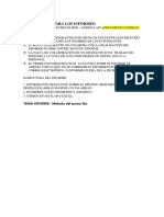 Indicaciones para Los Informes PDF