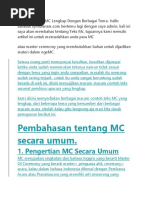 Teks MC Semi Formal untuk Acara | PDF