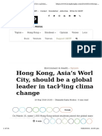 My Aricle in Hong Kong Free Post On Climate Change
