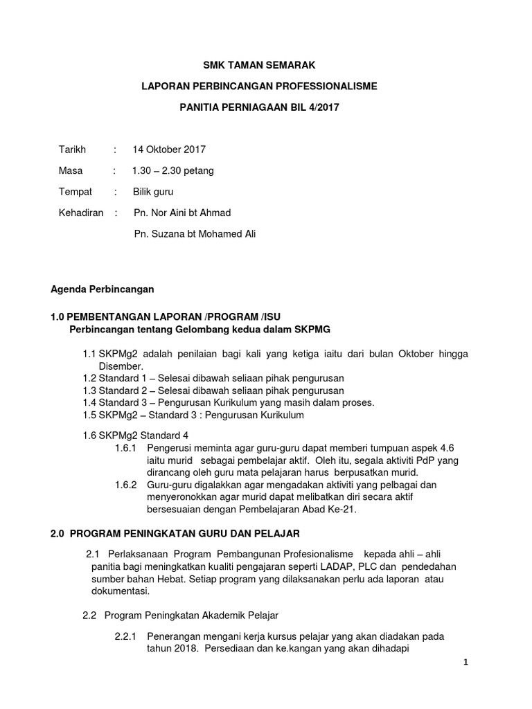 Laporan Perbincangan Profesionalisme 4  PDF