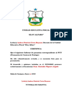 Portada Certificacion y Calificacion de Monografia 2015