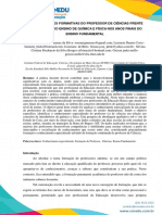 Necessidades formativas dos professores de ciências