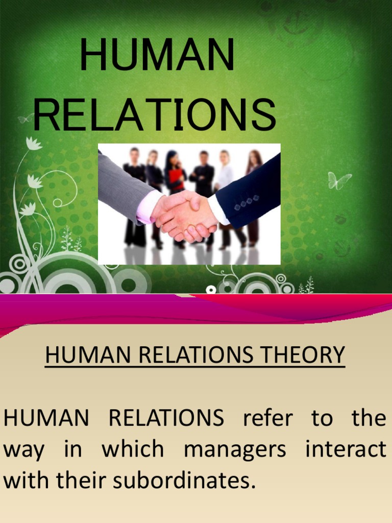 Understanding Human Relations Theory | PDF | Interpersonal ...
