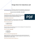 Mechanical Design Interview Questions and Answers