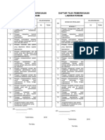 Daftar Tilik Pemeriksaan Laboratorium