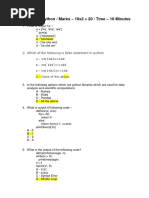 Python Final Exam With Answer Key | PDF | Inflation | Computer Science