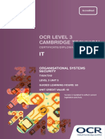 Level 3 Unit 05 Organisational Systems Security PDF