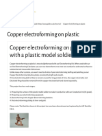 Copper Electroforming On Plastic