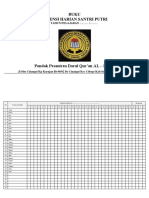 Contoh Format Buku Absensi Harian Santri TKA TPA TQA