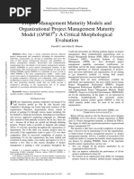 Project-Management-Maturity Models Comparisn