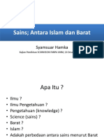 Sains-Antara Islam Dan Barat