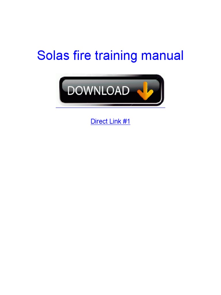 SOLAS Fire Training Manual PDF Download | PDF | Microsoft Windows ...