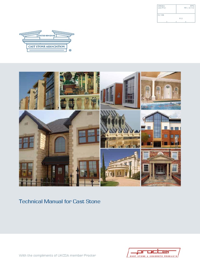 Cast Stone Association Technical Manual PDF | PDF | Masonry | Casting ...