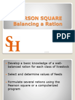 Balancing Rations with Pearson Square