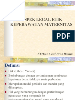 Aspek Legal Etik Keperawatan Maternity