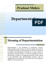 Departmentation