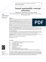 ANP Based Sustainable Concept Selection
