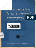 Fromm, Erich. - Psicoanalisis de la sociedad contemporanea [1964]