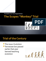 The Scopes "Monkey" Trial: The Battle Over Teaching Evolution