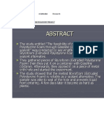 Abstract of A Science Investigatory Project