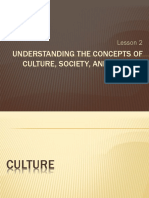 UCSP - Lesson 2 - Understanding the concepts of culture, society, politics.pptx