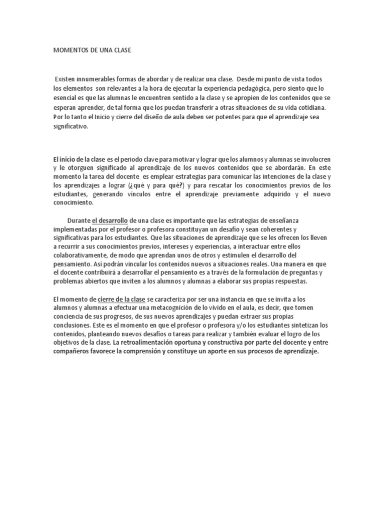 Claves para una Clase Efectiva | PDF | Crecimiento personal y profesional