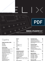 Helix 2.0 Owners Manual - Rev D - Romanian PDF