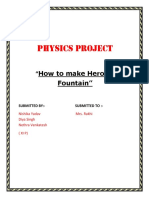 Physics Project - Make Heron's Fountain