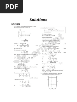 10 April 19 Shift 1 Pdf Frequency Modulation Capacitor