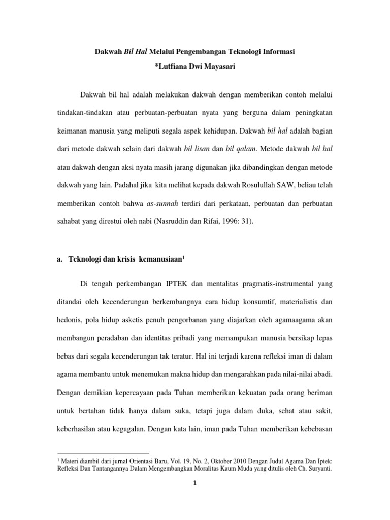 Dakwah Bil Hal Ti Pdf