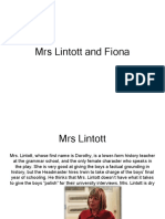 Mrs Lintott and Fiona
