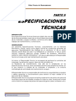 Especificaciones Tecnicas