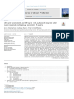 2019 - Life Cycle Assessment and Life Cycle Cost Analysis of Recycled Solid PDF