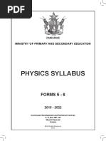 Physics Syllabus Zimsec