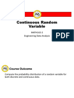 Continuous Random Variable PDF