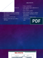 RBC Vs WBC Pipette and Other Topic