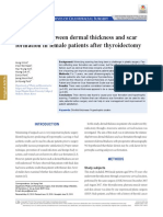 Correlation Between Dermal Thickness and Scar PDF