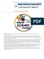 Asian Science Camp 2018